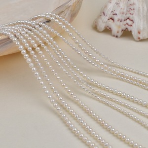 3-4mm Natural Freshwater Keshi <b>Pearl</b> White Irregular <b>Loose</b> Handmade DIY Jewelry Wearable Material - Product Image 3