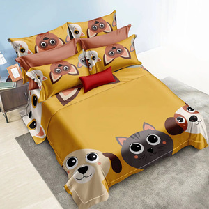 Good Dream 3D Kid Blue Fundas de edredón Sábanas impresas con fundas de almohada Diseño de oso de microfibra Juego de cama para niños - Product Image 4