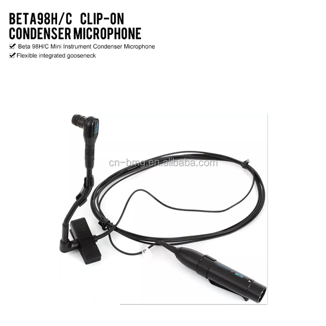 Beta 98H/C Mini Instrument Clip-on Condenser Microphone for an Excellent Instrument Mic That's Perfect for Brass