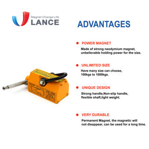 भारी शुल्क उठाने शक्तिशाली 1000kg सुरक्षा फैक्टरी स्थायी चुंबकीय चोर - Product Image 6