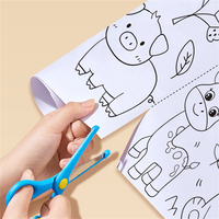 Benutzer definierte kreative Kunst DIY Doodle Färbung Füllung undurchsichtige Aufkleber Malerei Papier Spielzeug Wieder verwendbare 3m Zeichen rolle für Kinder