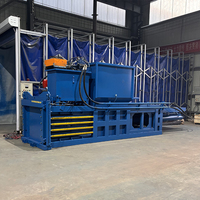 Presse à balles industrielle à haute efficacité pour les canettes métalliques, les déchets d'emballage et les cartons, machine de pressage hydraulique horizontale automatique