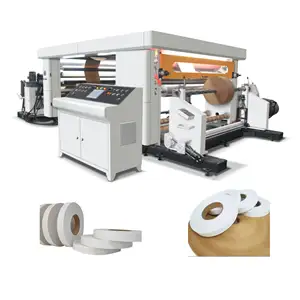 全自动巨型卷牛皮纸卷分切机复卷机，用于纸制品制造，价格最优