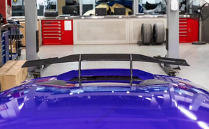Spoiler stile Evo <span class=keywords><strong>N</strong></span> alettone posteriore di alta qualità consegna rapida kit carrozzeria in fibra di carbonio secco per Lamborghini Huracan - Product Image 6