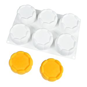 Molde de Silicona 3D con Forma de Cesta de 6 Cavidades, Grado Alimenticio, Antiadherente, para Mousse, Pastel, Chocolate, Jabón, Velas y Repostería - Product Image 4