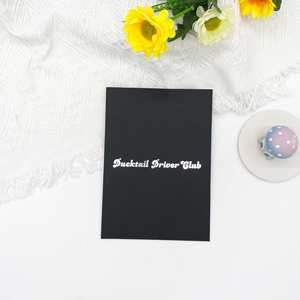 Luxury <b>Black</b> Matte Envelope Logo Gloss A5 Gift Card Envelope Cutting Die - Product Image 6