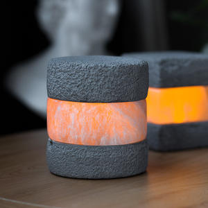 โคมไฟแซนวิชแบบเซเลไนต์งานแกะสลักด้วยมือทำจากคริสตัลควอตซ์ใสสำหรับเป็นของขวัญและของตกแต่งหินคริสตัลน้ำแข็ง - Product Image 4