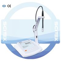 SCITEK -2.000~20.000pH Medidor de Calidad del Agua Multiparamétrico de Sobremesa de Alta Precisión con hasta 5 Puntos de Calibración
