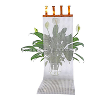 Vente en gros flexible transparent adhésif HD LED écran Flim transparent pour le verre intérieur affichage Flim cristal RVB pour fenêtre