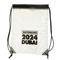Meilleur prix Sac à cordon étanche en PVC de haute qualité Sac à dos à cordon transparent en plastique personnalisé pour la publicité Gym Concert