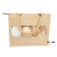 Ensemble de bain sept pièces pour adultes : Éponge exfoliante, brosse de douche, sac en pierre ponce, boule de bain, débarbouillette, ensemble cadeau spa pour massage corporel en nylon