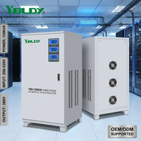 Stabilisateur de tension automatique 25 kVA 30 kVA 35 kVA 40 kVA 380 V triphasé à servomoteur / régulateurs de tension