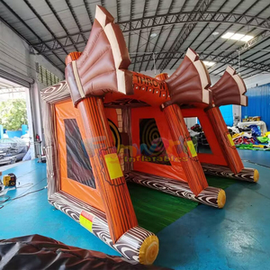 Commercial grade kids carnival interactive sports double Axe Throw interactive games for outdoor party and events - Product Image 6