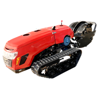 Traktor Mini Pertanian 2022 Terlaris di Cina, 35 hp, Pengontrol Jarak Jauh, Mesin Pengolah Tanah Rotary Tiller, Peralatan Pertanian