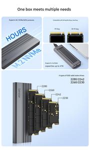 Carcasa para SSD E300 M.2, USB 3.2 Gen 2 de 10 Gbps, NVMe Tipo-C, Totalmente de Aluminio, Carcasa Externa para Disco Duro Móvil, Alta Velocidad, M.2 NVMe SSD - Product Image 4