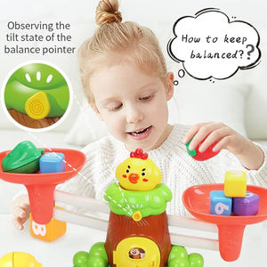 2024 niños Nueva balanza educativa de matemáticas juguete dibujos animados pájaro aritmética corte fruta balanza juguete - Product Image 3