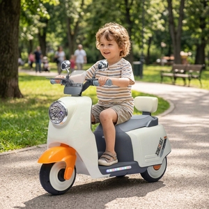 4-<b>Wheel</b> <b>Plastic</b> Ride-on Car for Kids with Battery Power and Two Seats Children's Fun Driving - Product Image 3