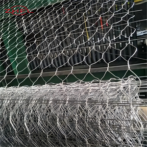 Galvanized 100x100x100 <b>Garden</b> Gabion Fence <b>Mesh</b> Twist-Laced Gauge Cages with Hexagonal Holes - Product Image 6