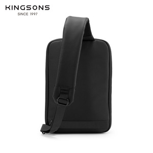 Kingsons Men's Chest <b>Bag</b> Lightweight <b>Tablet</b> Case Business Travel Anti Theft Crossbody Shoulder <b>Bag</b> Solid Color Zipper Closure - Product Image 3