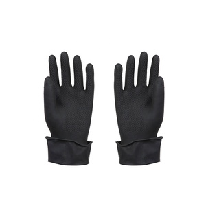 Guantes Industriales de Látex de Caucho Negro de Buena Calidad, Resistentes a Productos Químicos - Product Image 2