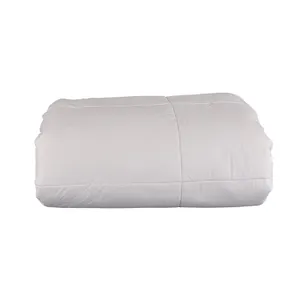 2023 new product hotel white luxury soft velvet bed quilt with cotton wadding