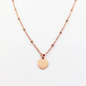 heart pendant choker Necklace Satellite Chain Joyeria-mayor Maquina Para Hacer Cadenas De Oro Joyas Baby Jewelry
