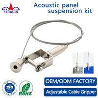 Kit de suspension pour panneaux acoustiques en gros – Câble de suspension en acier inoxydable 1,0-3,0 mm pour système de suspension au plafond