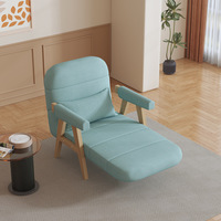 Canapé-lit de bureau convertible, fauteuil inclinable plat, canapé-lit pliable, fauteuil inclinable convertible, petit canapé-lit simple avec chaises