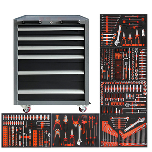Carrello Modulare di Alta Qualità su Ruote per Uso Intensivo in Acciaio, Banco <span class=keywords><strong>da</strong></span> <span class=keywords><strong>Lavoro</strong></span> per Officina e Garage, Armadietto Portautensili a 7 Cassetti - Product Image 5