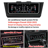 Krando Écran tactile de climatisation pour VW Volkswagen Golf 7 Tiguan Passat 2013-2022 Panneau de climatisation AC Unité d'affichage LCD