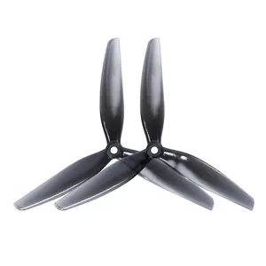 3 Blade Hélice Drone HQPROP Hélice Drones Tri-blade Preto-Carbono Reforçado Nylon Hélice