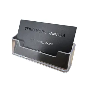 High quality business card 300g, custom hot stamping logo, black UV effect, surface lamination, free design