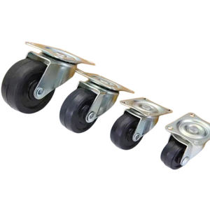 <b>Plastic</b> Composite <b>Wheels</b> For Furniture Equipment Without Brake 35kg High Temperature Ball Bearing Casters 2 Inch Rubber - Product Image 1