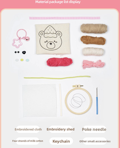 Kit di punzonatura per principianti per Hobby per adulti forniture artigianali con <span class=keywords><strong>Garfield</strong></span> il gatto e portachiavi - Product Image 6