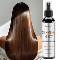 Spray capillaire à base d'eau pour effet soie, protecteur thermique, démêlant, anti-frisottis, pour des cheveux lisses et soyeux