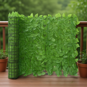 Tela de polietileno verde para pantalla de balcón, 236,2 x 39,4 pulgadas, para plantas artificiales, uso en exteriores, resistente a los rayos UV - Product Image 2