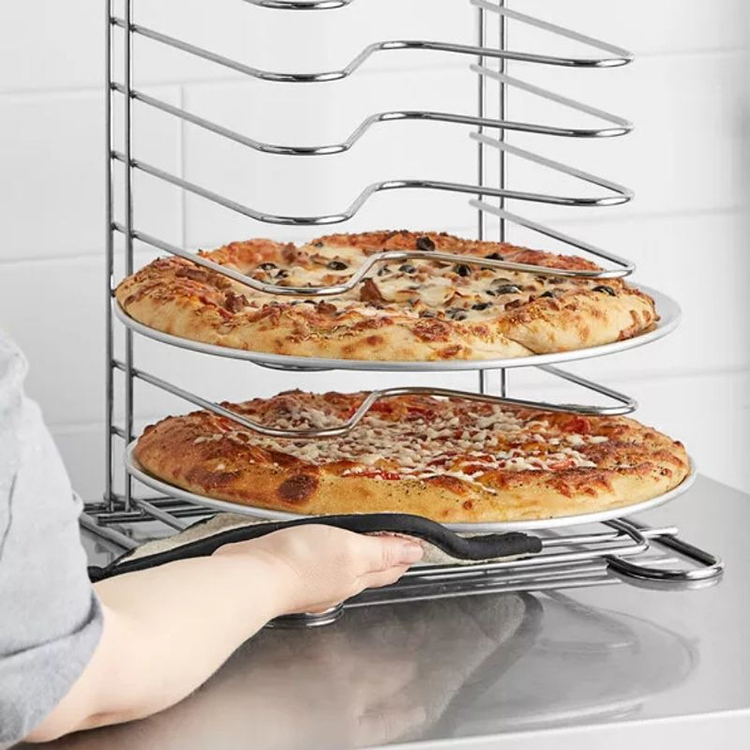 Support Rangement Acier Inoxydable Pour Planches à Découper Et Pizzas - étagère Ventilée, Grande Capacité