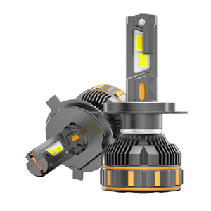 Faros LED para <span class=keywords><strong>Auto</strong></span> A85 H4 H1 H7 H11 con Control por Aplicación, Doble Tubo de Cobre, 200W, Tricolor, Canbus, Ventilador de Alta Velocidad, Luz Alta y Baja - Product Image 2