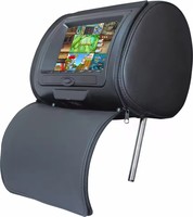 Paire de télécommandes universelles pour moniteur d'appuie-tête de voiture TFT 7 pouces avec haut-parleur intégré, lecteur de carte USB SD et lecteur CD
