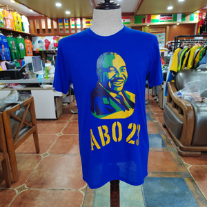 Camiseta de Campaña para Hombre, Económica, para las Elecciones de Gabón 2023, 100% Algodón, Impresión Digital a Todo Color, Diseño con Personajes, Manga Corta, Corte Regular - Product Image 1