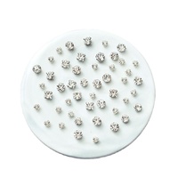 Strass en verre à dos plat - Luminescents dans le noir, sans nickel, écologiques, pour chaussures, vêtements, nail art, voiles de mariée, à coudre, en vrac, extensibles, en forme de coupelle