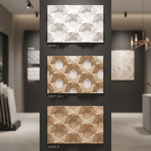 Diseño ondulado 300x450mm Azulejos de pared 3D con resistencia dura y cuerpo impermeable para un mejor rendimiento de Vistaar Ceramic - Product Image 6