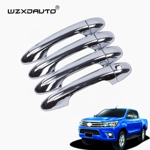 WZXD Exterior Accessories CHROME <b>DOOR</b> HANDLE COVER <b>TRIM</b> for 2015 for 2016 2018 for 2019 - Product Image 2