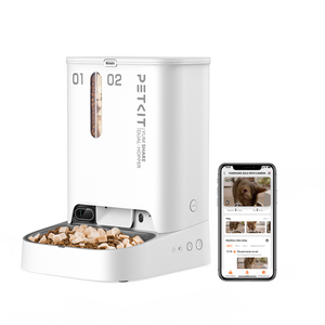 Fabbricazione all'ingrosso di App Auto Wifi Pet Smart Feeder cibo <span class=keywords><strong>per</strong></span> cani gatto <span class=keywords><strong>Petkit</strong></span> automatico <span class=keywords><strong>mangiatoia</strong></span> <span class=keywords><strong>per</strong></span> animali domestici gatto cane Dispenser cibo - Product Image 4
