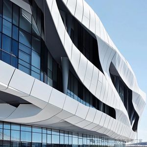 Panneaux de mur-rideau en alliage d'aluminium moderne, surface anodisée pour applications extérieures de bâtiments - Product Image 6