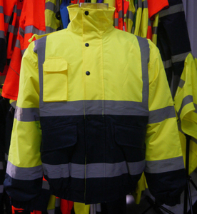 Bán Sỉ Biểu Tượng Tùy Chỉnh Xây Dựng Mùa Đông Hi VIS Dài Tay Áo Vàng Giá Rẻ Làm Việc Phản Quang Huỳnh Quang An Toàn Phản Xạ Áo Khoác - Product Image 5