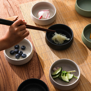 Vaisselle de cuisine japonaise pour la maison-Plat d'assaisonnement en céramique écologique Bol à collation Bol à soupe et à salade Petite assiette - Product Image 4