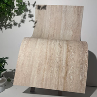KASARO Revêtement mural extérieur flexible en travertin MCM, best-seller, pour la décoration des bâtiments, fabricant de pierre flexible