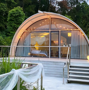 Tente de luxe imperméable pour hôtel de villégiature en plein air, forme de coque en membrane PVC personnalisée, prix usine - Product Image 4