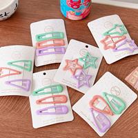 Pinzas para el pelo, tarjeta de presentación de papel impresa personalizada con logotipo para pasador de pelo, soporte de accesorios, etiqueta colgante